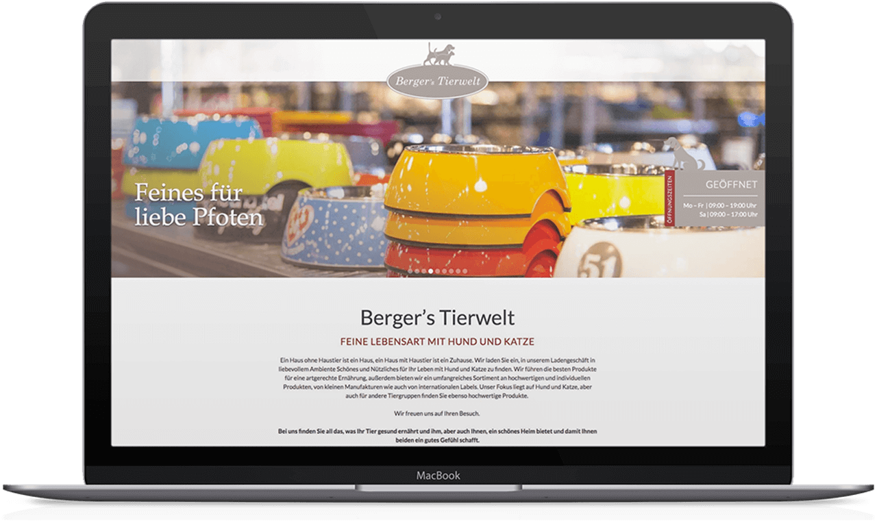 Portfolio: Berger's Tierwelt | 2SINN GmbH | Kommunikation und Marketing | Agentur für Werbung